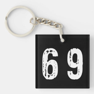 Sport number 69 key ring