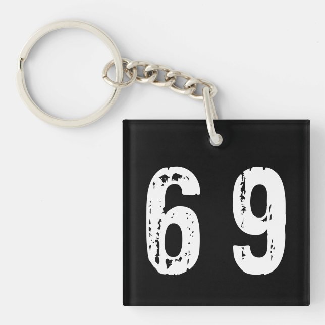 Sport number 69 key ring (Front)