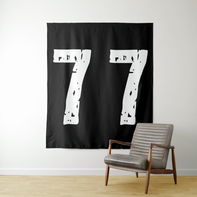 Sport number 77 tapestry (In Situ)