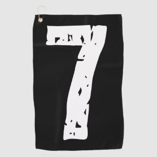 Sport number 7 golf towel