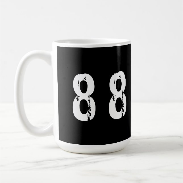 Sport number 88 coffee mug (Left)
