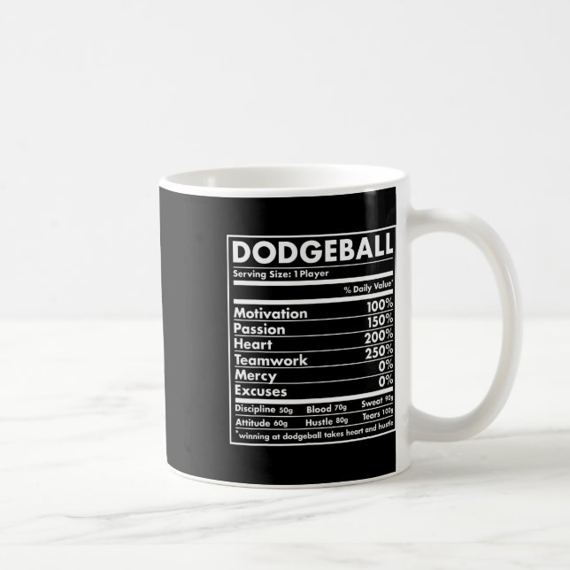 Sport Nutrition Dodgeball  Coffee Mug (Right)