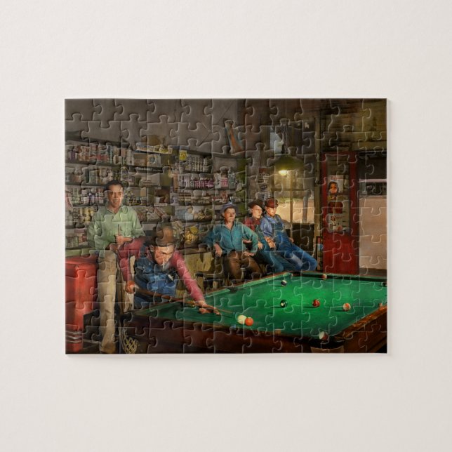 Sport - Pool - The pool hustle 1941 Jigsaw Puzzle (Horizontal)