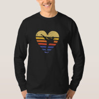 Sport Retro Sunset Heart Taekwondo