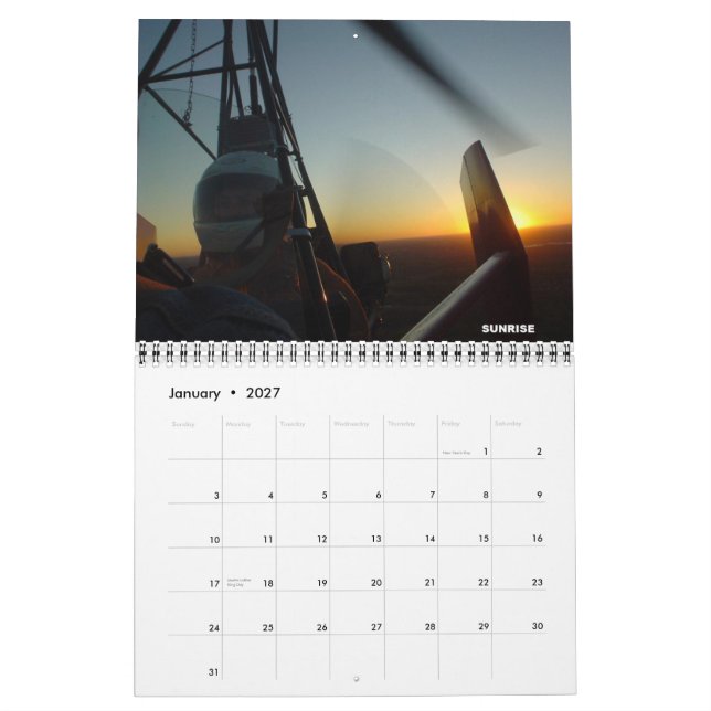 SPORT ROTORCRAFT 2011 CALENDAR (Jan 2027)