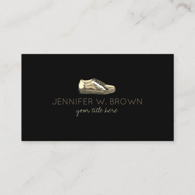 Sport Shoes Fashion Boutique Business Card (Front)