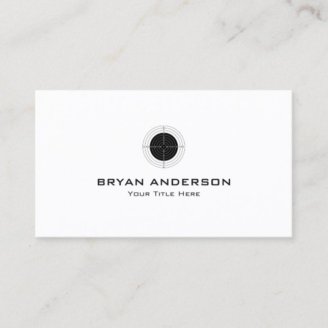 Sport Shooting Business Card (Front)
