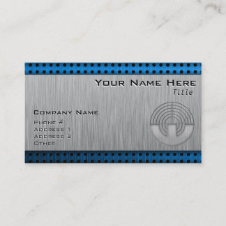 Sport Shooting; Metal-look Business Card