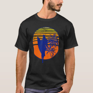 Sport Surf Surfboard Surfer Ocean Tropical Sunset  T-Shirt