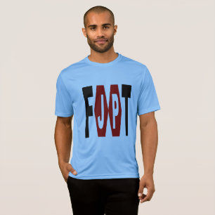 Sport Tek blue design JAPAN FOOT T-shirt