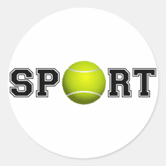 Sport (Tennis) Classic Round Sticker