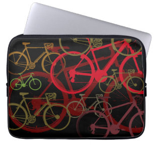 sport-themed urban bikes laptop sleeve