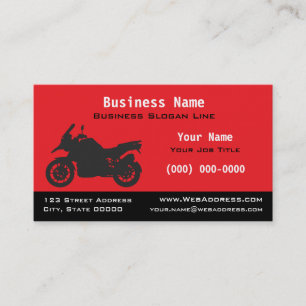 Sport Touring Motorcycle   Modern Rider Motorbike Business Card