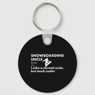 Sport Uncle Definition Snowboarding Key Ring
