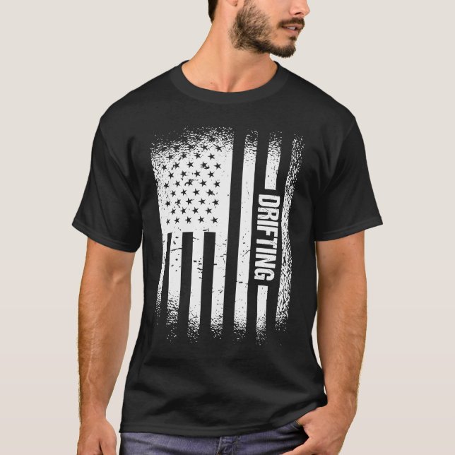 Sport Us Flag Drifting  2 T-Shirt (Front)