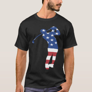 Sport Us Flag Golf 5 T-Shirt