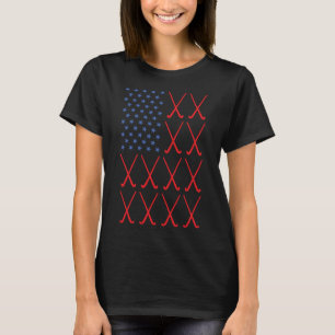 Sport Us Flag Hockey 2 T-Shirt