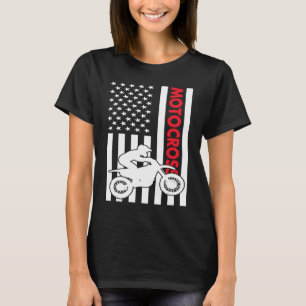 Sport Us Flag Motocross  3 T-Shirt