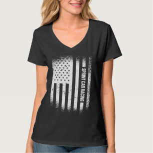 Sport Us Flag Sprint Car Racing 1 T-Shirt