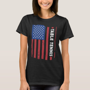 Sport Us Flag Table Tennis  2 T-Shirt