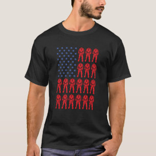 Sport Us Flag Taekwondo 5 T-Shirt