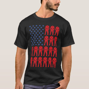 Sport Us Flag Taekwondo  6 T-Shirt