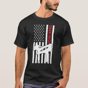 Sport Us Flag Taekwondo T-Shirt