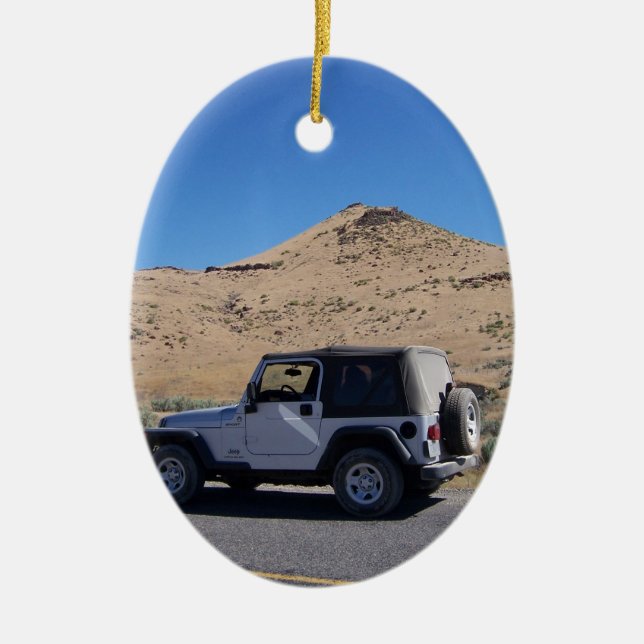sport utility vehicle ceramic tree decoration (Front)
