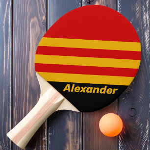 Sport Vintage Capital City Stripes with Name Ping Pong Paddle