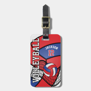 Sport Volleyball 🏐 - Red, White and Blue Luggage Tag