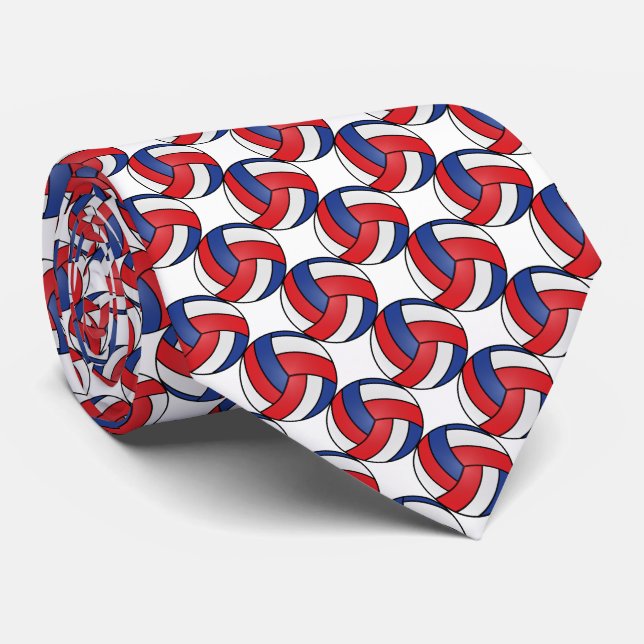 Sport Volleyball - Red, White and Blue Tie (Rolled)