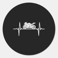 Sportbike Ekg Biker Pulse Motorcycle Riders Hebeat