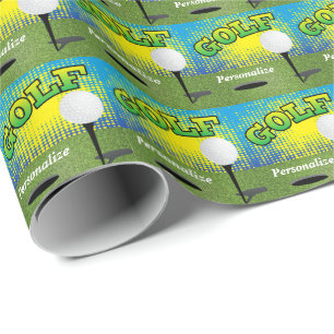 Sporting Golf Design Wrapping Paper