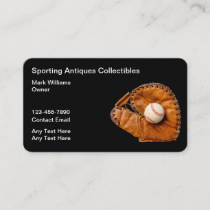 Sporting Goods Collectibles Business Cards
