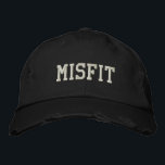 Sporting Goods Golf Accessories Baseball  MISFIT  Embroidered Hat<br><div class="desc">MISFIT Funny Novelty Sporting Goods Golf Accessories Baseball Cap Style Mens Fashion Funny Novelty outdoor hat! Hurry! Order yours today while supplies last! HURRY!!!</div>