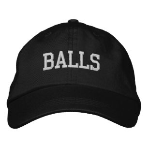 Sporting Goods Golf Accessories Style BALLS Embroidered Hat