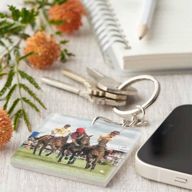 SPORTING HORSES KEY RING (Front Right)