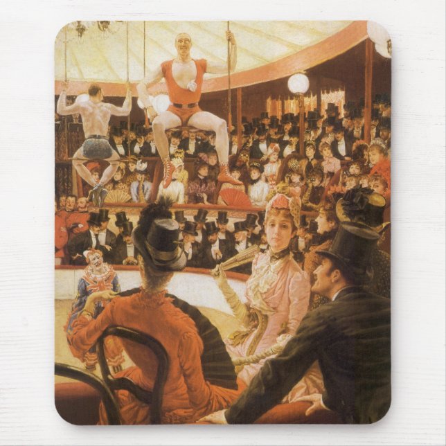 Sporting Ladies (aka Circus Lover) by James Tissot Mouse Pad (Front)