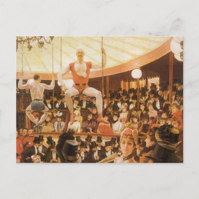 Sporting Ladies (aka Circus Lover) by James Tissot Postcard (Front)