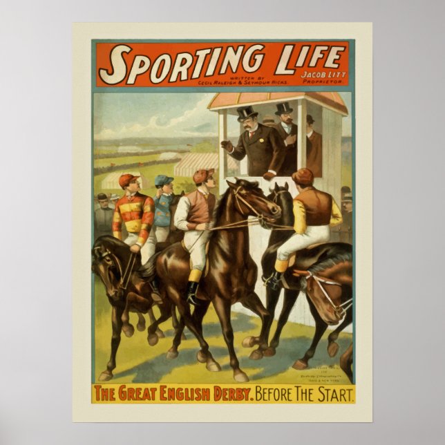 Sporting Life Theatre Ad Poster (Front)