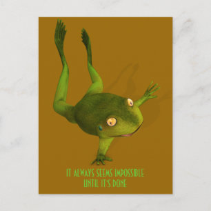 Sportive Frog Postcard