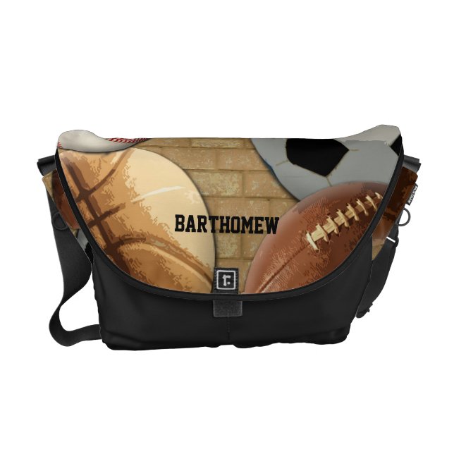 Sports Al-Star, Basketball/Soccer/Football Commuter Bag (Front)