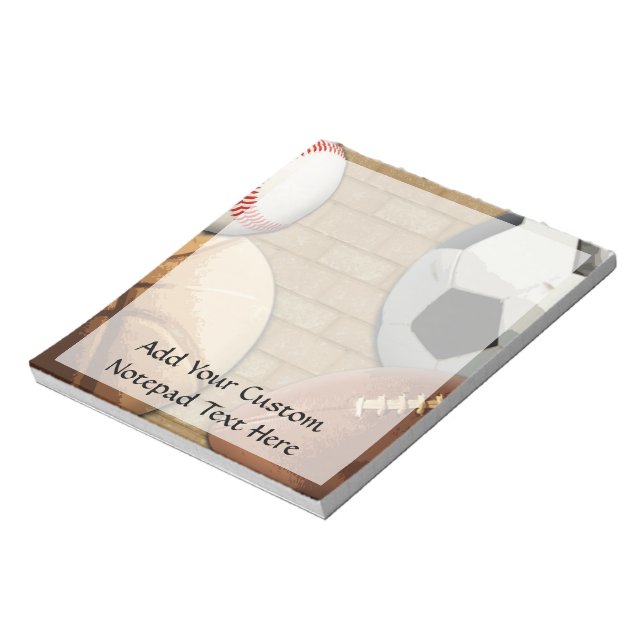 Sports Al-Star, Basketball/Soccer/Football Notepad (Rotated)