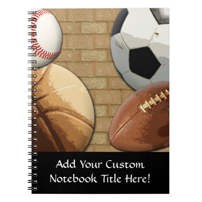 Sports Al-Star, Basketball/Soccer/Football Spiral Notebook (Front)