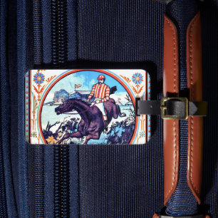 Sports and Games Hunting Vintage Book Cover Luggage Tag