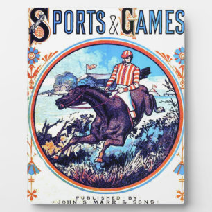 Sports and Games Hunting Vintage Book Cover Plaque