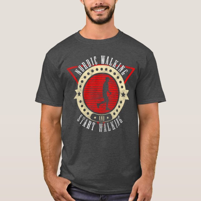 Sports Athletes Walking vintage funny T-Shirt (Front)