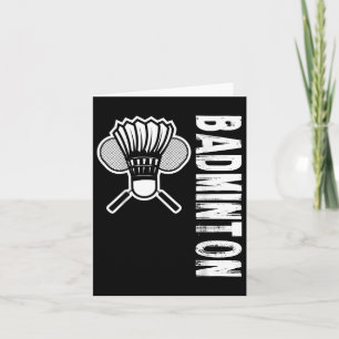 Sports Badminton  Card