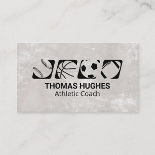 Sports Ball Athletics Business Card