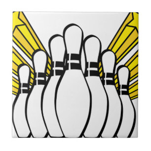 Sports Ball Bowling Coach Team Game Strike Tile